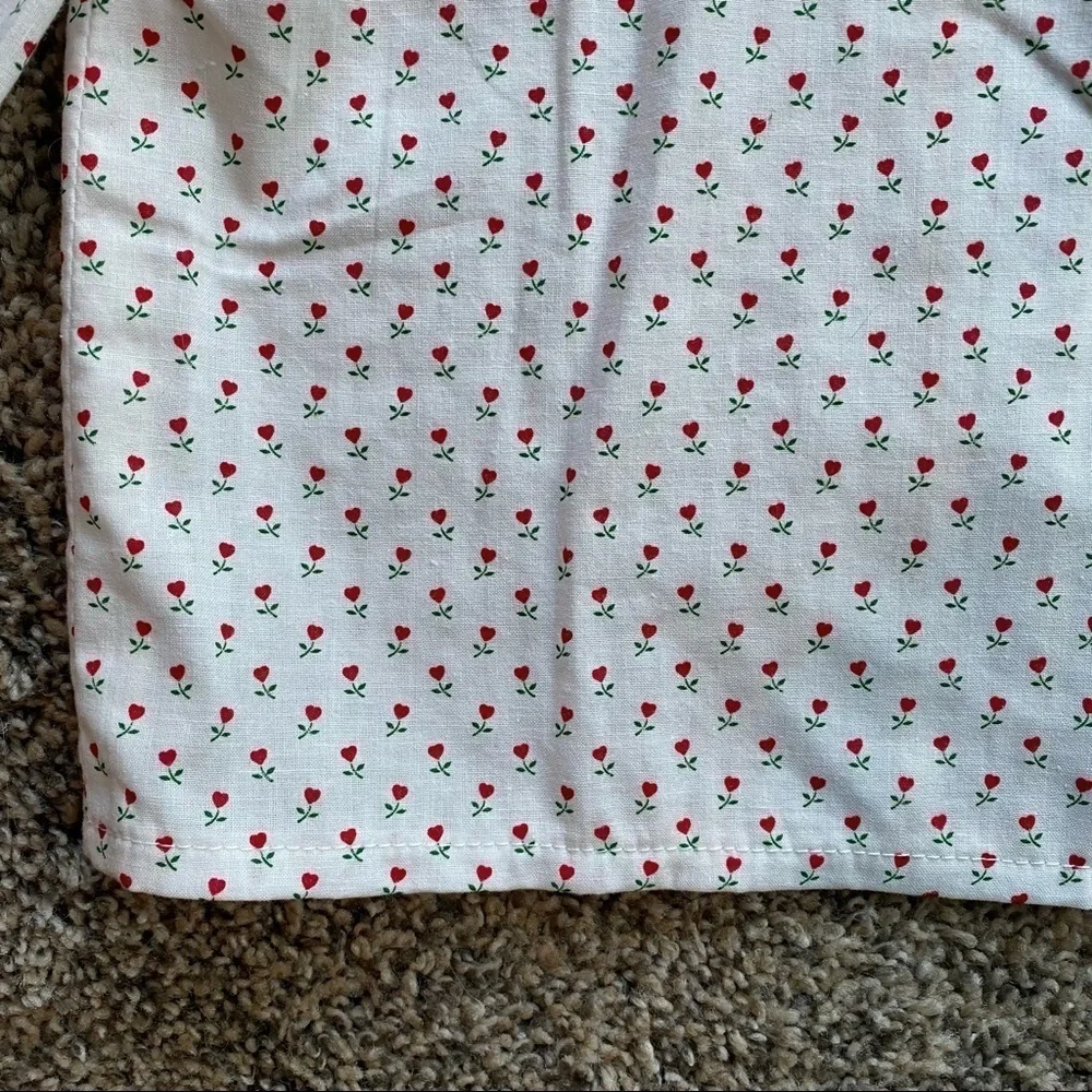Vintage Cottagecore Handmade Floral Long Sleeve Top Sz 5T
